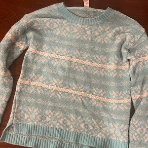blue girls justice sweater